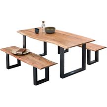 Bild für TISCHE & BÄNKE Tisch 140x80 Akazie Natur