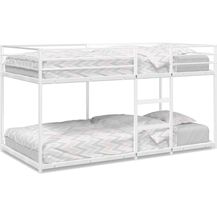 Bild für vidaXL Etagenbett ohne Matratze Weiß 80x200 cm Stahl 4019882