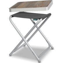 Bild für HOMECALL Campinghocker Klapphocker mit MDF Tisch aus Aluminium Leichter kleiner Aussenstuhl