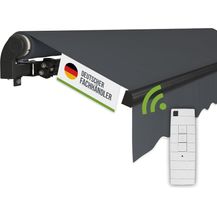 Bild für empasa Gelenkarmmarkise "START PLUS" elektrische Markise mit Fernbedienung & Handkurbel