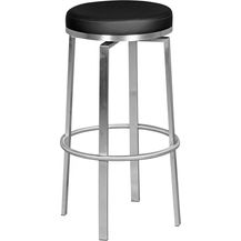 Bild für Wohnling Barhocker 42 x 76 x 42 cm Edelstahl 360° Drehbar schwarz