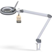 Bild für Lumeno Lupenlampe 821X LED dimmbare Lupenlampe mit kristallklarer 127mm Linse