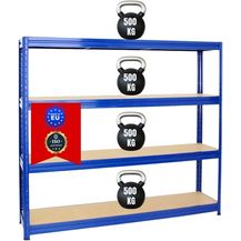 Bild für PROREGAL Schwerlastregal Dino Extra Breit 180 x 200 x 45 cm Fachlast 500kg Blau