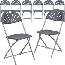 Bild für Flash Möbel Hercules Serie 800 Lb. Kapazität Kunststoff Fan Rückseite Klappsessel