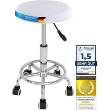 Bild für Ergonomie rollbarer Arbeitshocker Drehhocker Barhocker Praxishocker Rollhocker höhenverstellbar