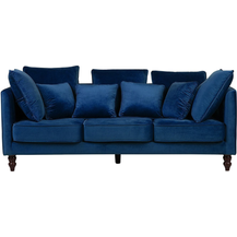 Bild für 3-Sitzer Sofa Samtstoff blau FENSTAD