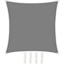 Bild für WOLTU Sonnensegel Sonnenschutz HDPE Windschutz UV Schutz Grau 3,6x3,6 m