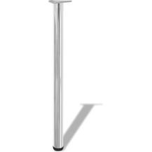Bild für 4x höhenverstellbares Tischbein Chrom 870 mm 242143