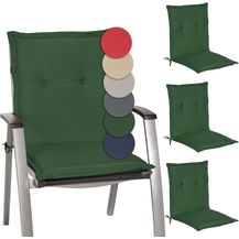 Bild für Beautissu 4er Set Niederlehner Auflage Loft NL 100 x 50 x 6 cm dunkelgrün