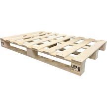 Bild für LIPA Palettenbett Bett Holz Massivholzbett 90 100 120 140 160 180 200x200 cm, Palettenmöbel hergestellt in BRD (140x200)