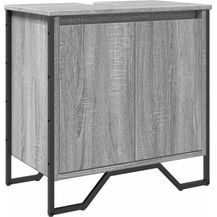 Bild für vidaXL Waschbeckenunterschrank Grau Sonoma 60x35x60 cm Holzwerkstoff 848657