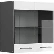 Bild für Küchenglasschrank R-Line Weiß Hochglanz 60 cm Vicco