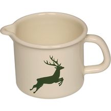 Bild für Riess Schnabeltopf Ø12 cm 1 Liter Emaille Country Hirsch grün