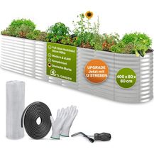 Bild für TTL Garden ovales Garten-Hochbeet "Spirit " silber verzinkt