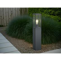 Bild für Moderne Pollerleuchte GARONNE in Anthrazit mit Glas