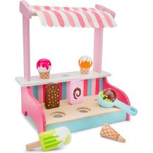 Bild für New Classic Toys Eisstand Junior 30x30 cm Holz rosa 5-teilig