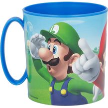 Bild für Super Mario Becher Mikrowellengeeigneter Kunststoffbecher 390 ml – Motivbecher für Kinder