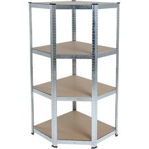 Bild für Steckregal Eckregal Lagerregal 160x70x40 cm Werkstattregal Kellerregal verzinkt