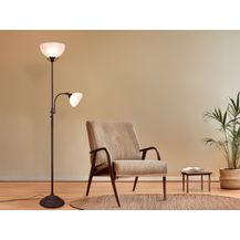 Bild für 'Country' Großer Deckenfluter im Landhausstil mit Leselampe