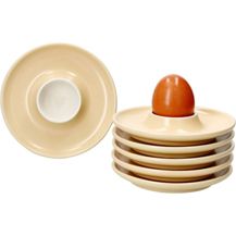 Bild für Ritzenhoff 6x Jasper Eierbecher mit Ablage Vanille Steingut 6 Personen