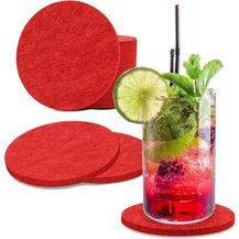 Bild für wortek Getränkeuntersetzer Filz-Untersetzer Rund für Gläser 8er Tischset