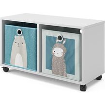 Bild für Kinderregal Weiß 72 x 42.4 cm mit 2 Faltboxen Vicco