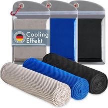 Bild für Blumtal Sporthandtuch mit Kühlfunktion aus Mikrofaser, 100x30 cm, (3-St)