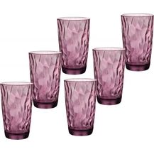Bild für Trinkglas Bormioli Rocco Diamond Lila Glas 470 ml (6 Stück)
