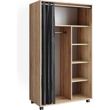 Bild für Kleiderschrank Doros Sonoma 100 x 168 cm offen