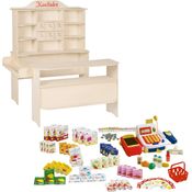 roba Kaufladen mit 6 Schubladen & Theke - inkl. Zubehör - Holz natur