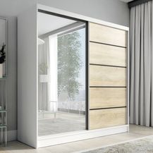 Bild für Schwebetürenschrank NERO 2 2-türig Schrank 200 cm (mit Spiegel)