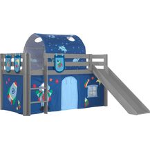 Bild für Vipack Spielbett 'Pino' inkl. Rutsche grau