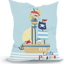 Bild für Green Bean® Kinder Sitzsack Little Pirate 100x135cm mit 270 Liter hochwertiger EPS Perlen Füllung und waschbarem Motiv Wechsel-Bezug aus 100% Baumwoll