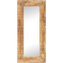 Bild für vidaXL Handgeschnitzter Spiegel 110x50x2,5 cm Massivholz Mango 321649