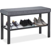 Bild für Schuhbank in Schwarz-Grau