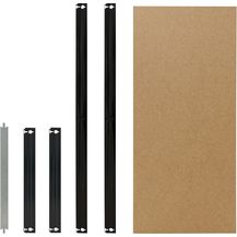 Bild für shelfplaza BLACK 100x45 cm Fachboden-Set in schwarz für BLACK Schwerlastregale mit 175 kg Traglast pro Boden