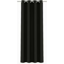 Bild für Bestlivings Blickdichte Schwarze Gardine mit Ösen in 140x145 cm ( BxL )