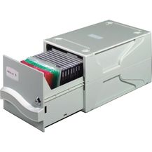 Bild für DURABLE Aufbewahrungsbox Multimedia Box I 26 CDs/136 Disk u.v.m. Kunststoff 195x325x165mm grau