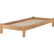 Bild für Buche-Bett Futonbett Einzelbett 90x200 Massivholzbett natur Rollrost 60.84-09