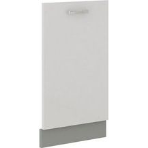 Bild für Frontblende Geschirrspüler vollintegriert 45 cm Weiß Hochglanz Küche Bianca Grey