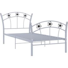 Bild für vidaXL Einzelbett mit Fußball-Design Grau Metall 90x200 cm 324746