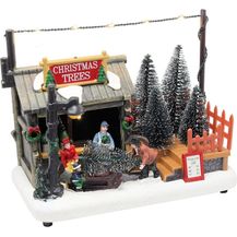 Bild für Spetebo Weihnachtsszene Kleiner Weihnachtsbaum Verkaufsstand