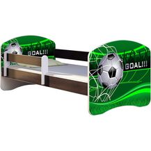 Bild für ACMA Kinderbett Jugendbett mit Einer Schublade und Matratze Wenge mit Rausfallschutz Lattenrost II 140x70 160x80 180x80 (14 Goal !!!, 160x80)