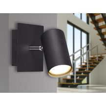 Bild für Trio Marley Wandleuchte 25W, GU10, Schwarz (802400132)