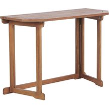 Bild für Gartentisch Holz Heller Holzfarbton TREIA