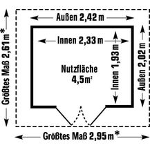 Bild für Kunststoff Gerätehaus Deco