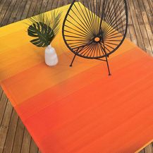 Bild für Fab Hab Big Sur Outdoorteppich 240x300 cm aus recyceltem Plastik Sunset gelb/orange wetterfest