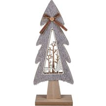 Bild für Weihnachtsbaum 40cm mit Stillleben in Grau oder Hellbraun Deko Tannenbaum grau