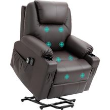 Bild für HOMCOM Massagesessel Elektrischer Aufstehsessel mit Seitentaschen (Fernsehsessel mit Fernbedienung, 1-St, Relaxsessel mit Liegefunktion)
