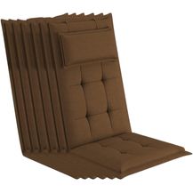 Bild für sunnypillow Hochlehnerauflage Gartenstuhlauflagen mit abnehmbarem Kopfpolster 120x50x9 cm, (6 St)